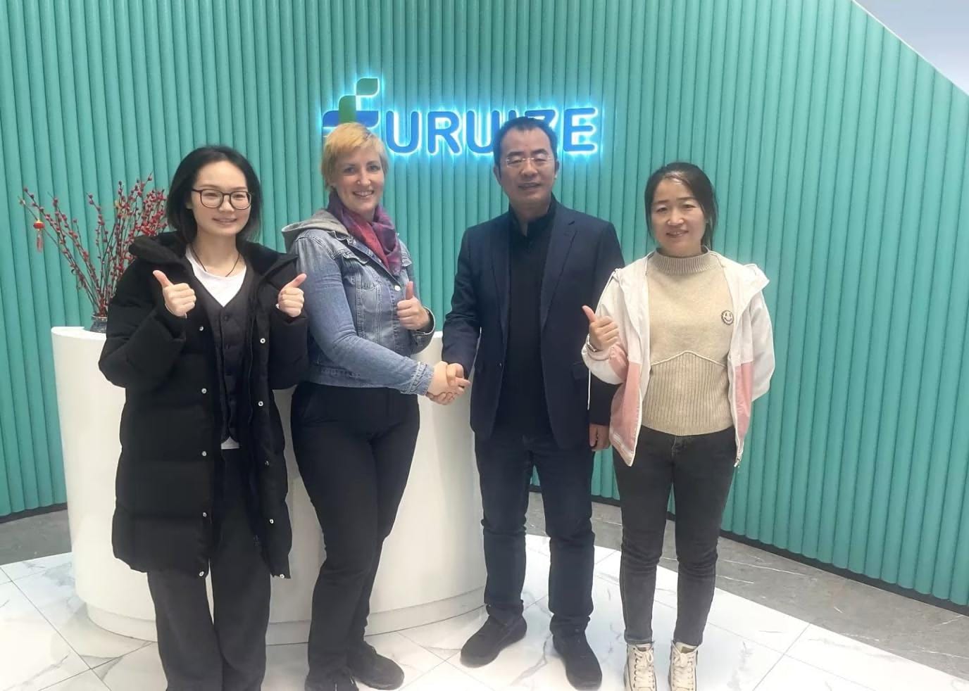 Closing our Turkish client's visit with the Furuize team after a successful partnership decision